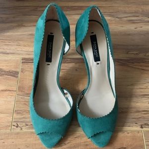 Zara Emerald Green Heels